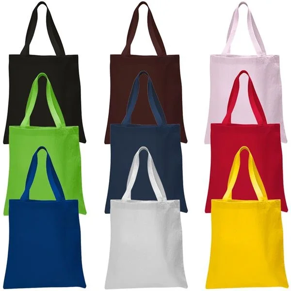 Cotton Tote Factory producing solid color cotton tote bags.