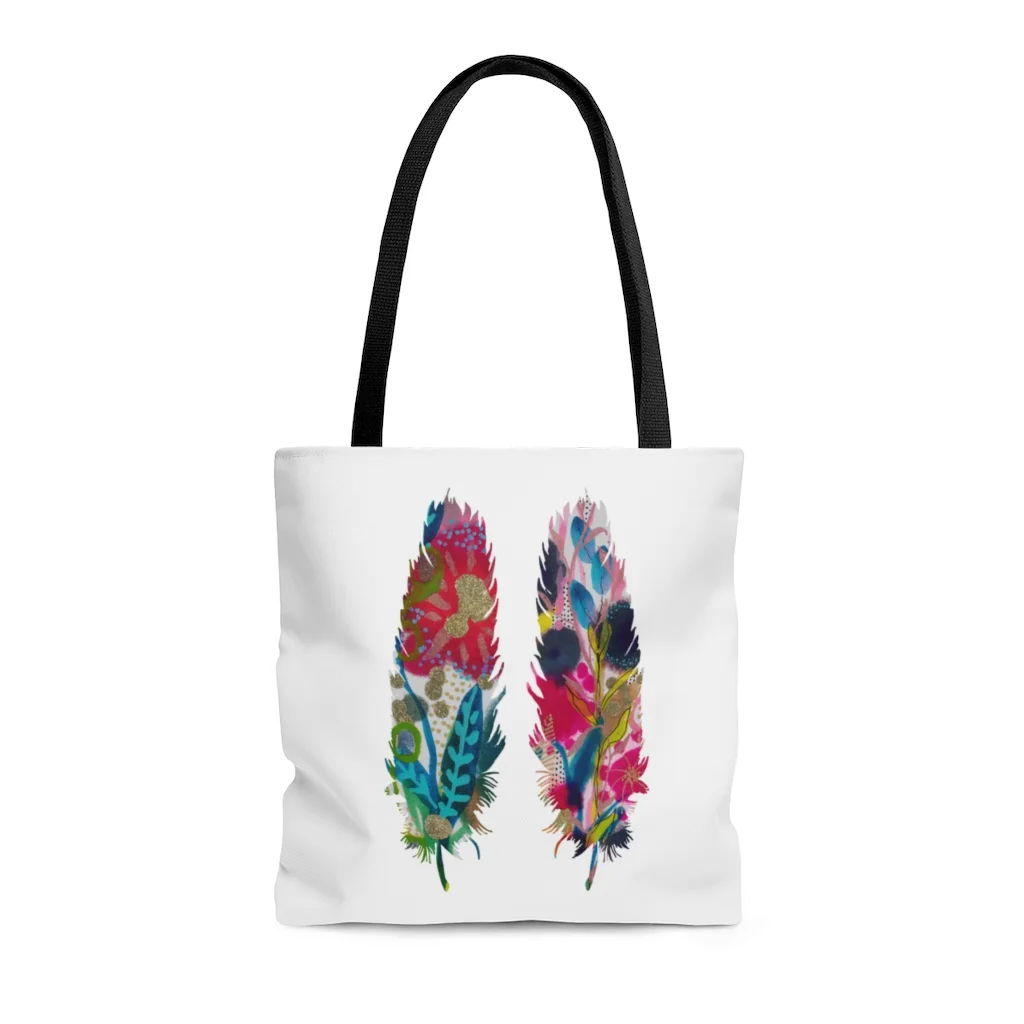White Bag with Digital Print | Cotton Tote Factory | Cotton Tote Factory digital printed tote bags producers from Pakistan