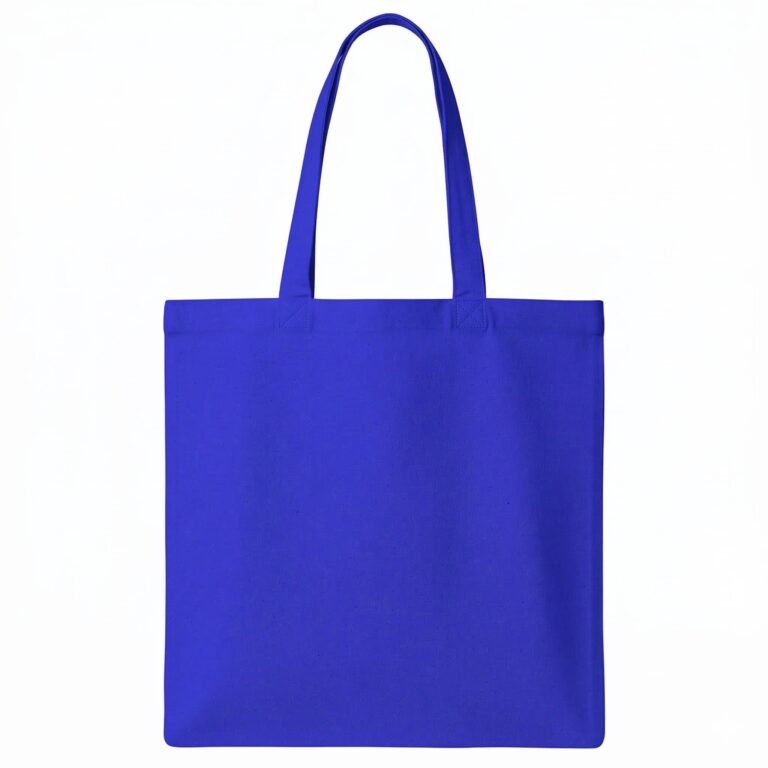 BRIGHT BLUE PLAIN COTTON TOTE BAG - COTTON TOTE FACTORY