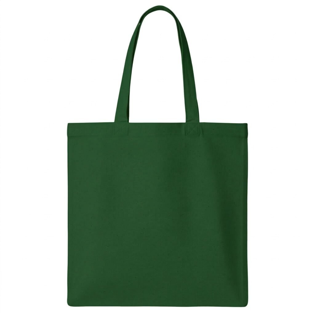 GREEN 1 COTTON PLAIN COTTON TOTE BAG - COTTON TOTE FACTORY