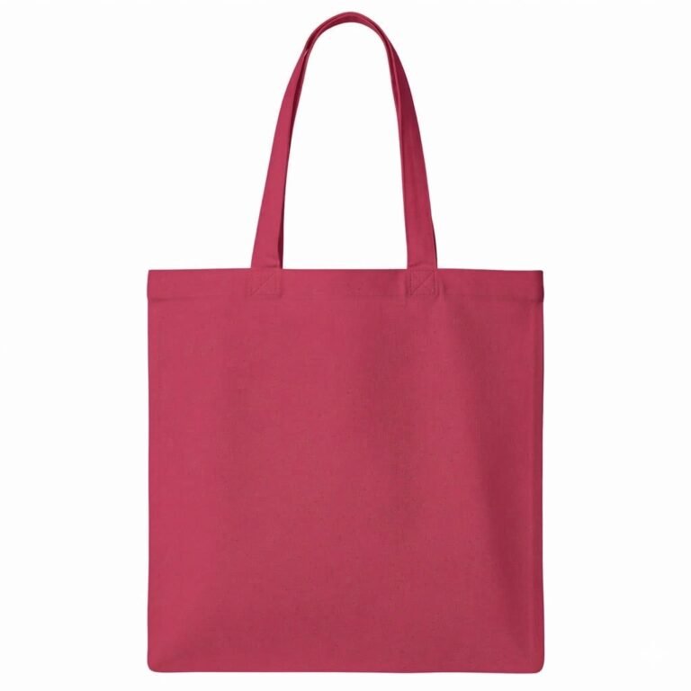 MEDIUM PINK 2 PLAIN COTTON TOTE BAG - COTTON TOTE FACTORY