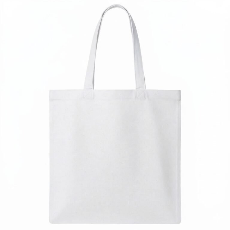 White PLAIN COTTON TOTE BAG - COTTON TOTE FACTORY