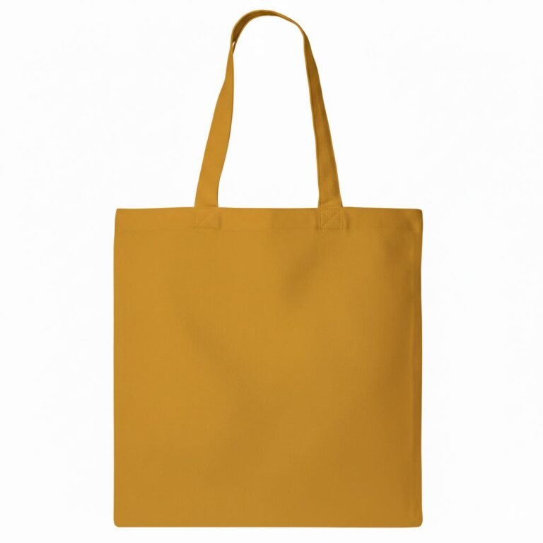 YELLOW PLAIN COTTON TOTE BAG - COTTON TOTE FACTORY