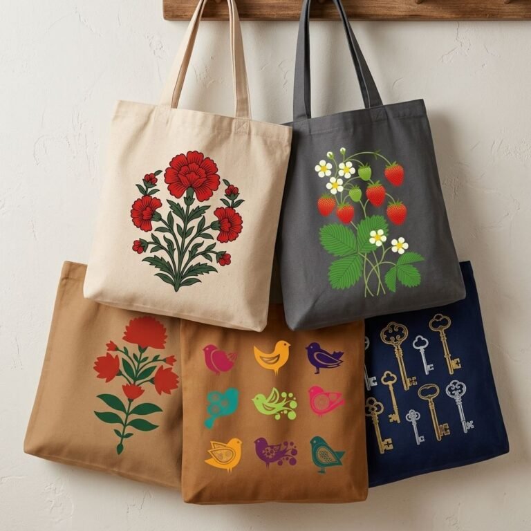 canvas plain bag with screen printing - cotton tote factory