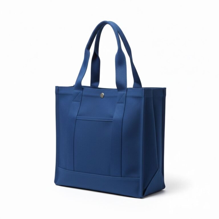 heavy duty blue canvas cotton tote bag - Cotton tote factory