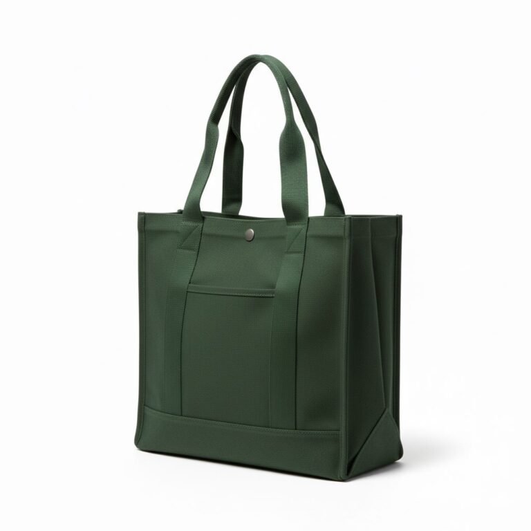 heavy duty green canvas cotton tote bag - Cotton tote factory