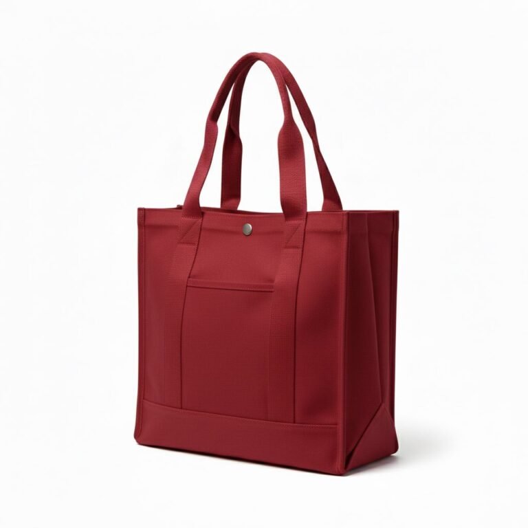 heavy duty reddish canvas cotton tote bag - Cotton tote factory