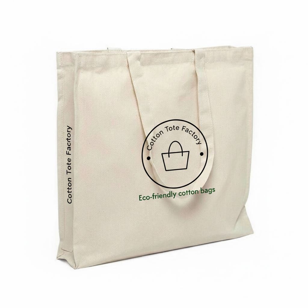 240gsm 3 side canvas tote bag gusset for promotional use - cotton tote factory