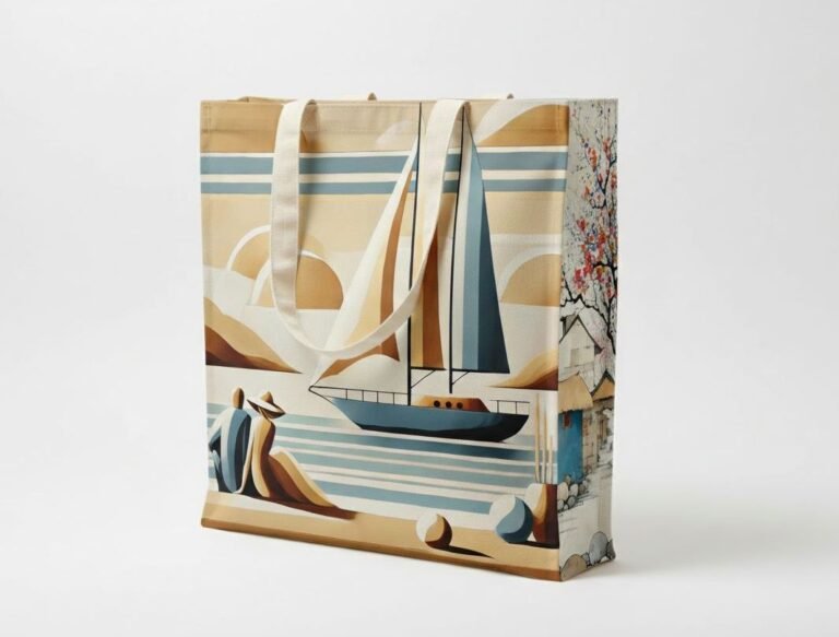 240gsm 3 side gazette digital printed 4 - cotton tote factory