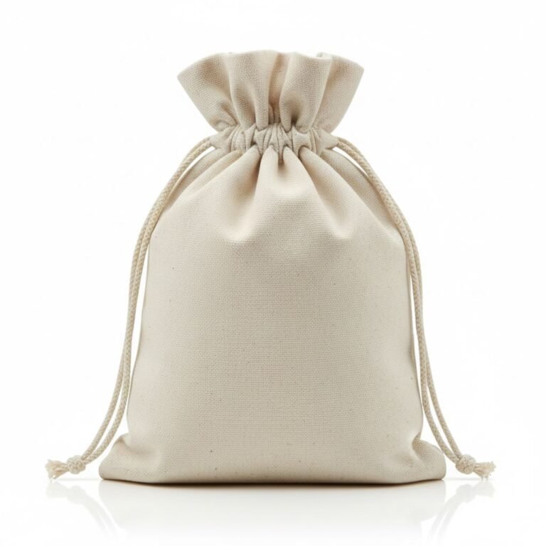 DRAWSTRING BAG IN NATURALCOLOR - COTTON TOTE FACTORY