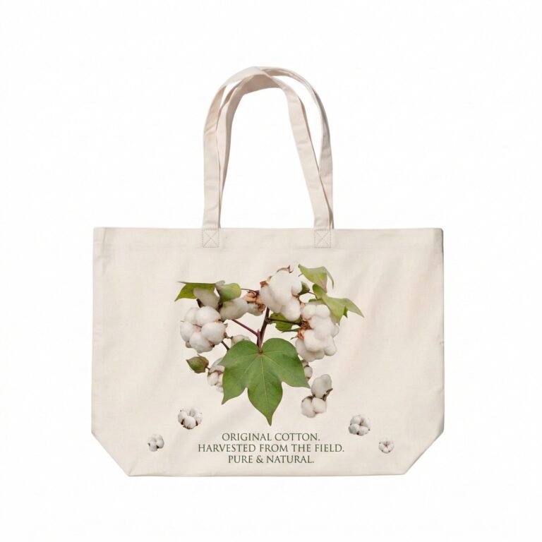 Organic cotton plain canvas bag - Cotton Tote Factory