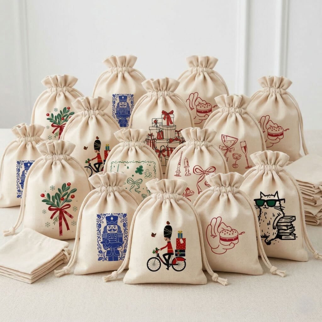 bunch of drawstring bag - cotton tote factory