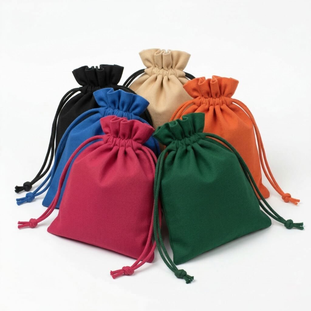 colored drawstring bags - cotton tote factory