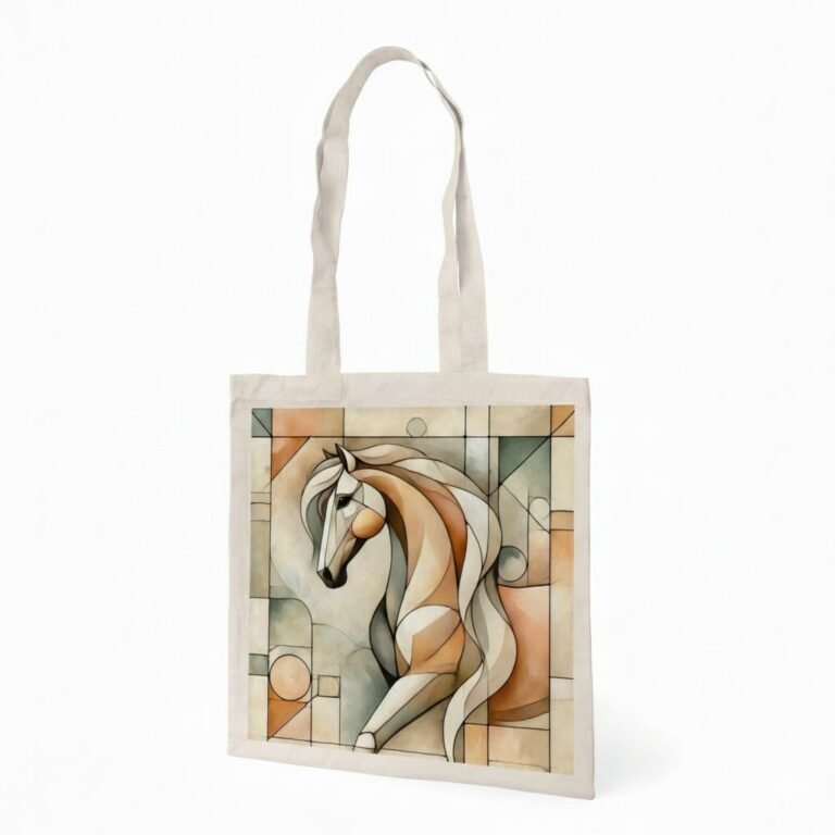 plain natural cotton tote bag with digital custom design 18 - Cotton Tote Factory