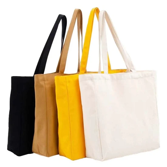 canvas bags with top zipper