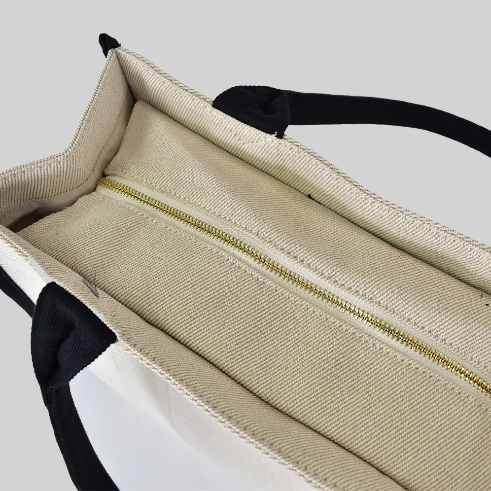 heavy duty canvas bag with top zipper