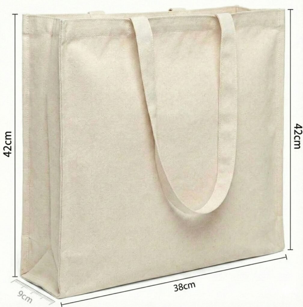 180gsm 3 side gazette canvas cotton tote bag - Cotton Tote Factory