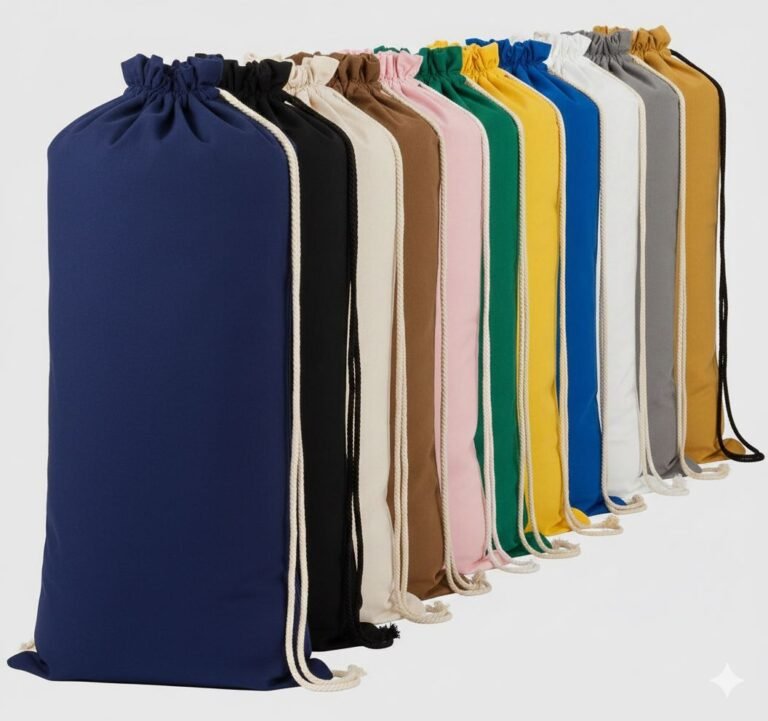 LAUNDRY DRAWSTRING COLOR BAGS - COTTON TOTE FACTORY