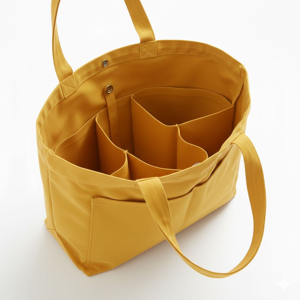 Cosmetics Perfumes Yellow Canvas Cotton Bags Cotton Tote Factory | Cotton Tote Factory