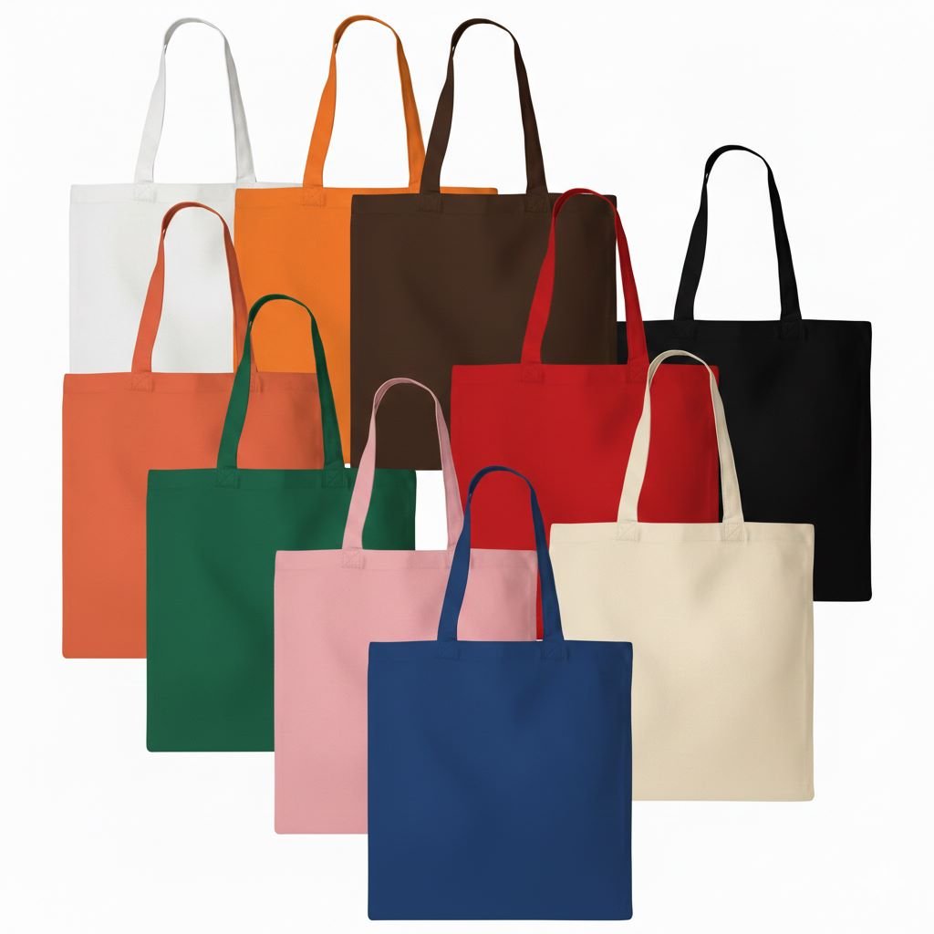 Mix Colors Plain Cotton Tote Bag Cotton Tote Factory | Cotton Tote Factory mix colors PLAIN COTTON TOTE BAG - COTTON TOTE FACTORY