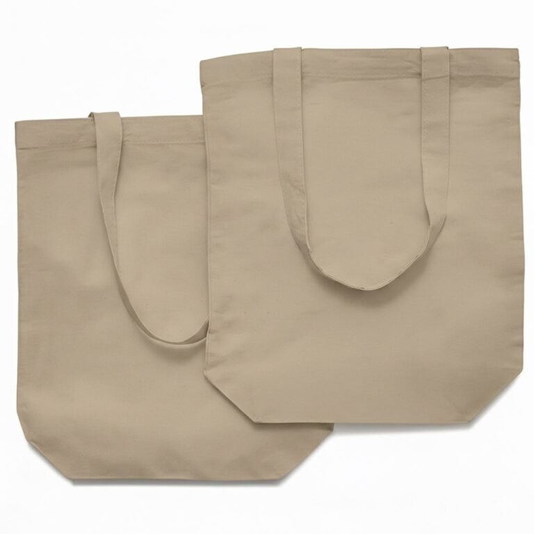 140gsm cotton tote bag with bottom beige color - cotton tote factory