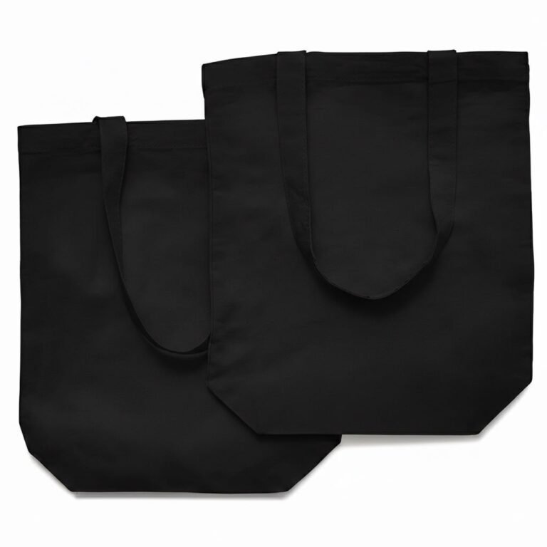 140gsm cotton tote bag with bottom black color - cotton tote factory