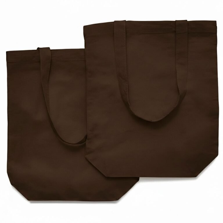 140gsm cotton tote bag with bottom brown color - cotton tote factory