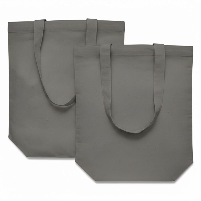 140gsm cotton tote bag with bottom gray color - cotton tote factory