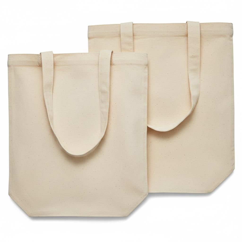 140gsm cotton tote bag with bottom natural color - cotton tote factory