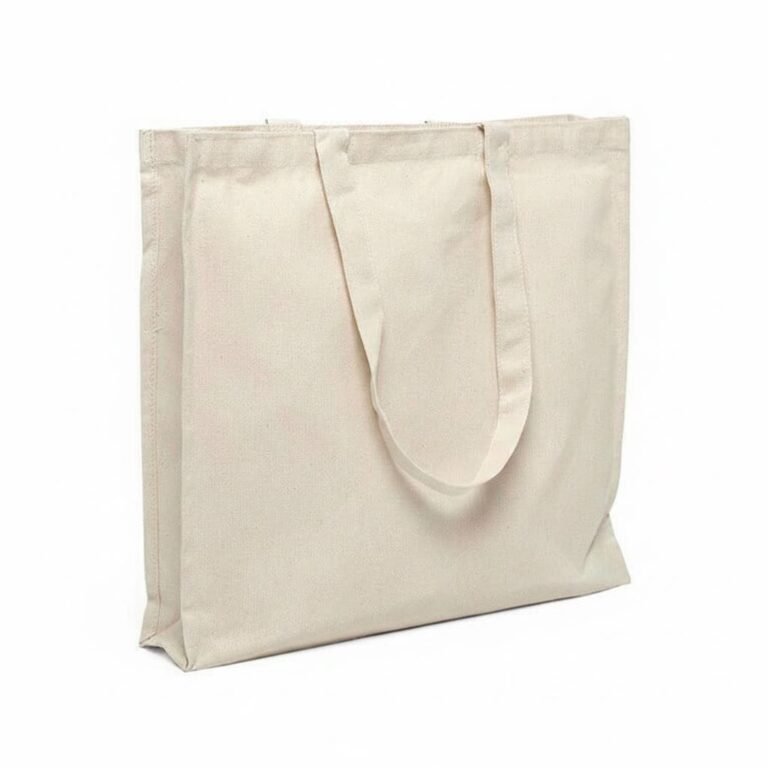 200gsm 3 side gazette canvas cotton bag natural color - Cotton Tote Factory