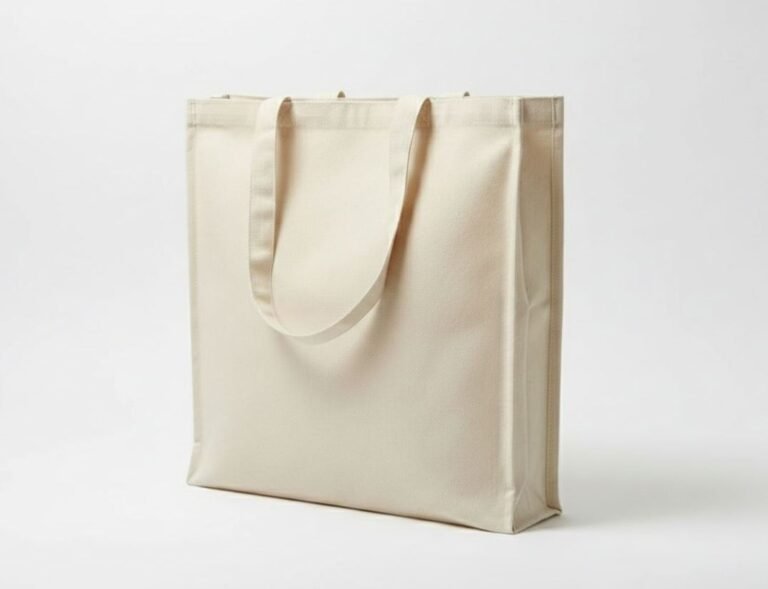 240gsm 3 side canvas tote bag gazette off natural color - cotton tote factory