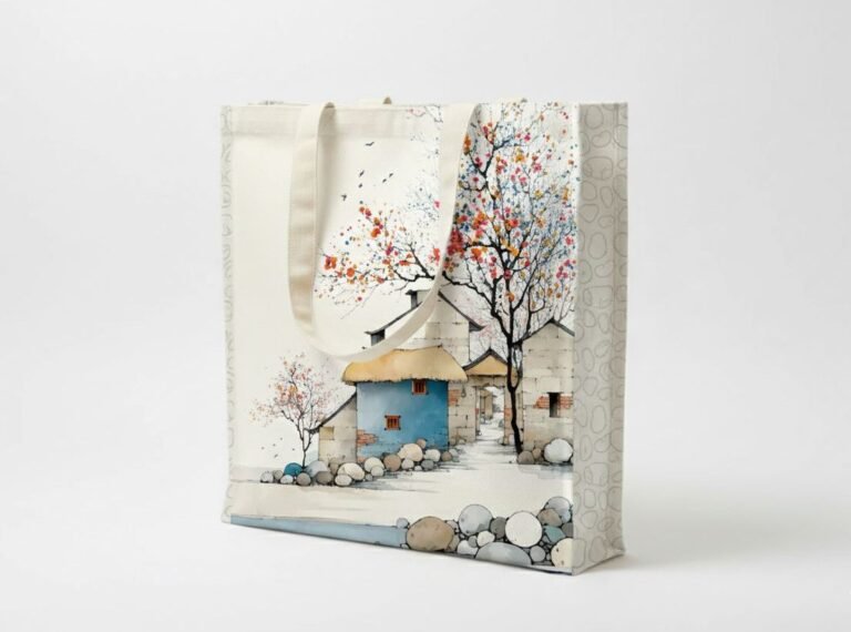 240gsm 3 side gazette digital printed home design - cotton tote factory