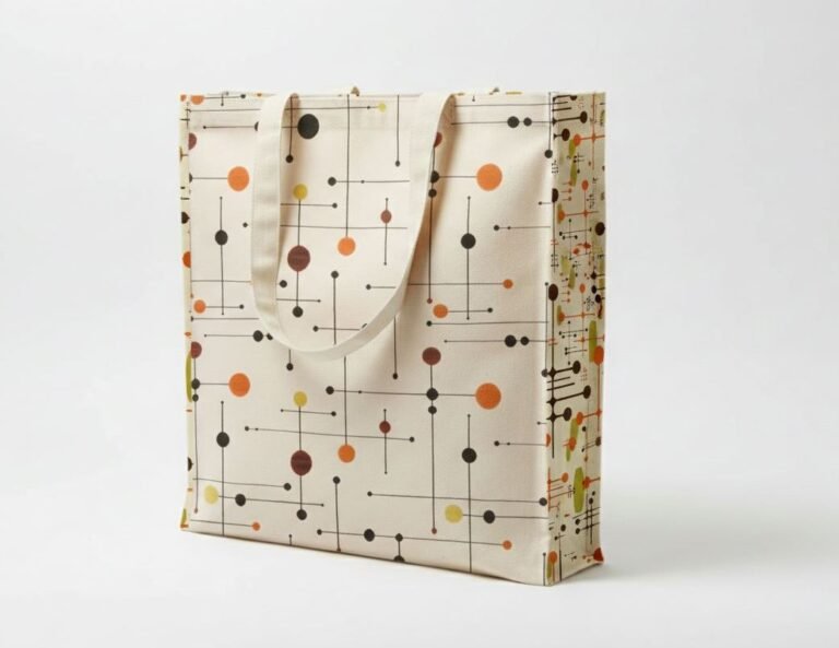 240gsm canvas tote bag with 3 side gazette with screen printing - cotton tote factory