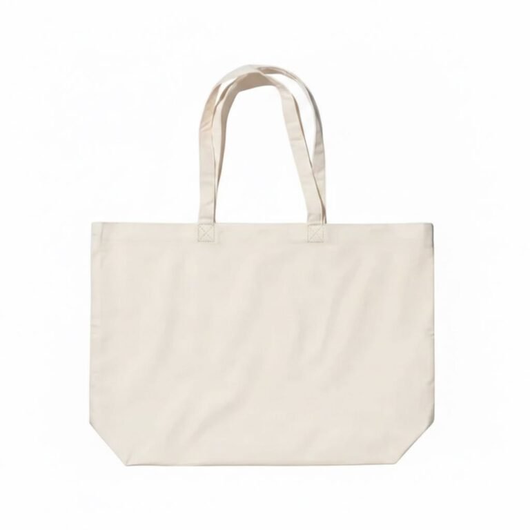 canvas cotton tote bag bottom gazette natural - cotton tote factory