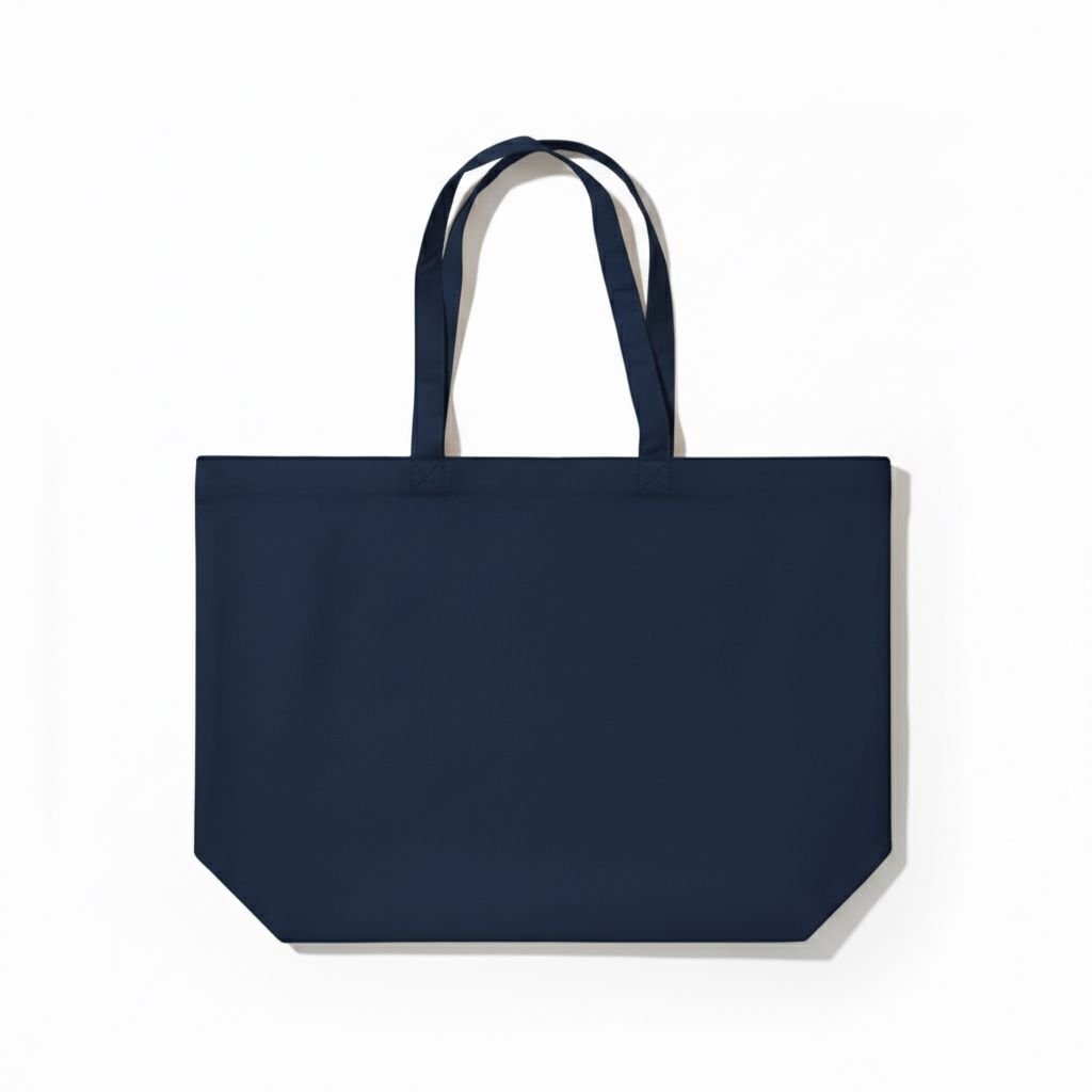 Canvas Cotton Tote Bag Bottom Gazette Navy Blue Cotton Tote Factory | Cotton Tote Factory | Cotton Tote Factory canvas cotton tote bag bottom gazette navy blue - cotton tote factory