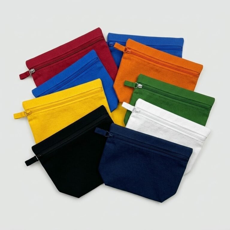 14- bunch of cotton pouch with bottom gusset - cotton tote factory