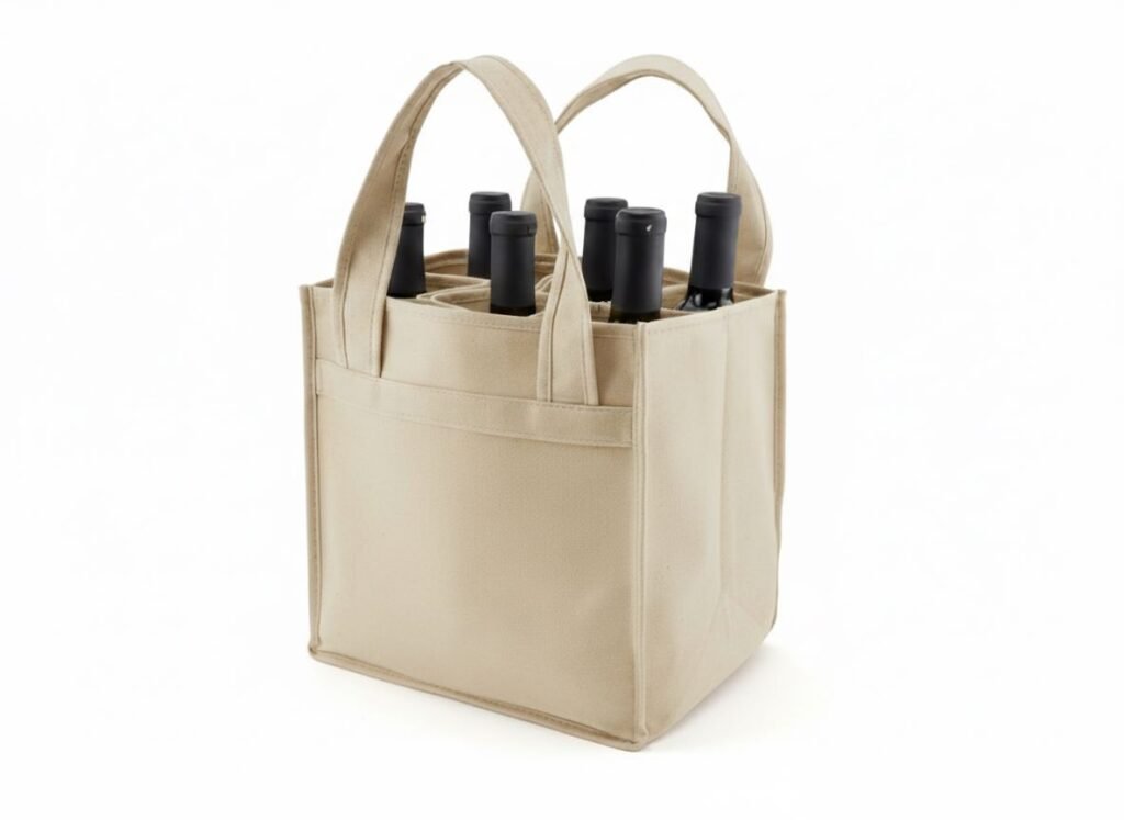 350gsm Wine Cotton Bag Beige Color - Cotton Tote Factory