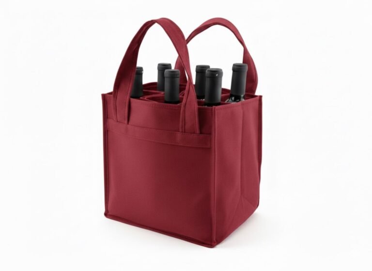 350gsm Wine Cotton Bag Red Color - Cotton Tote Factory