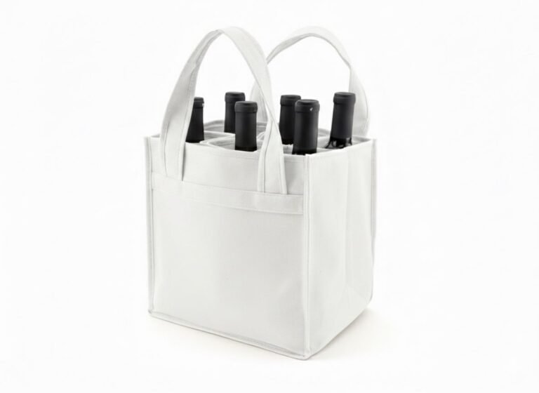 350gsm Wine Cotton Bag White Color - Cotton Tote Factory