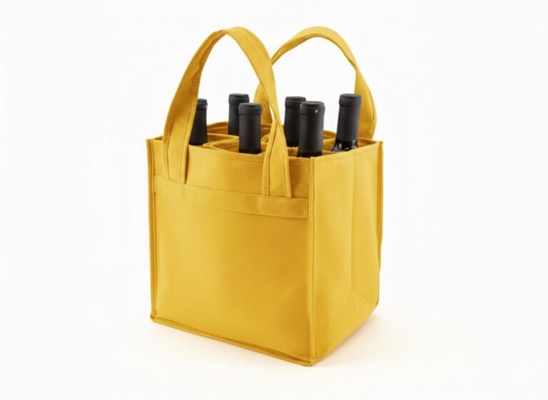 350gsm Wine Cotton Bag Yellow Color - Cotton Tote Factory