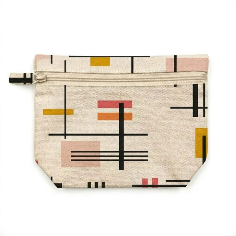 8- screen printed cotton pouch - cotton tote factory