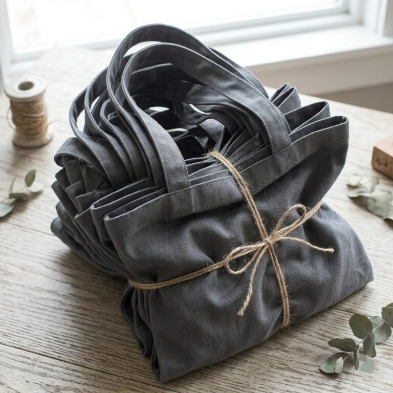 GRAY PLAIN COTTON TOTE BAG COLLECTION - COTTON TOTE FACTORY