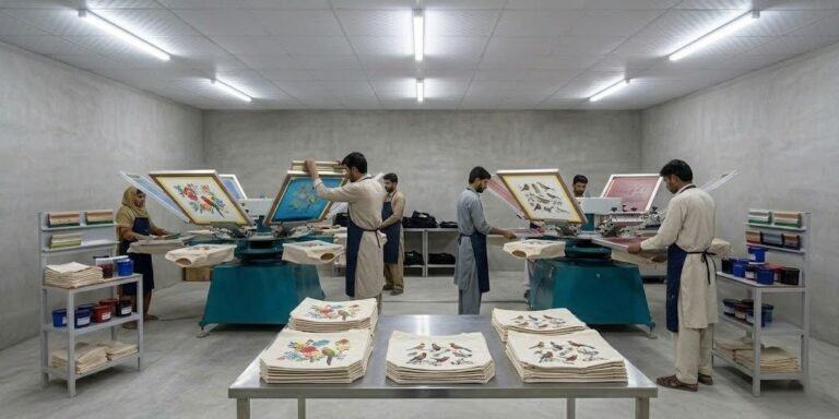 silk screen printed pouches flower design - cotton tote factory