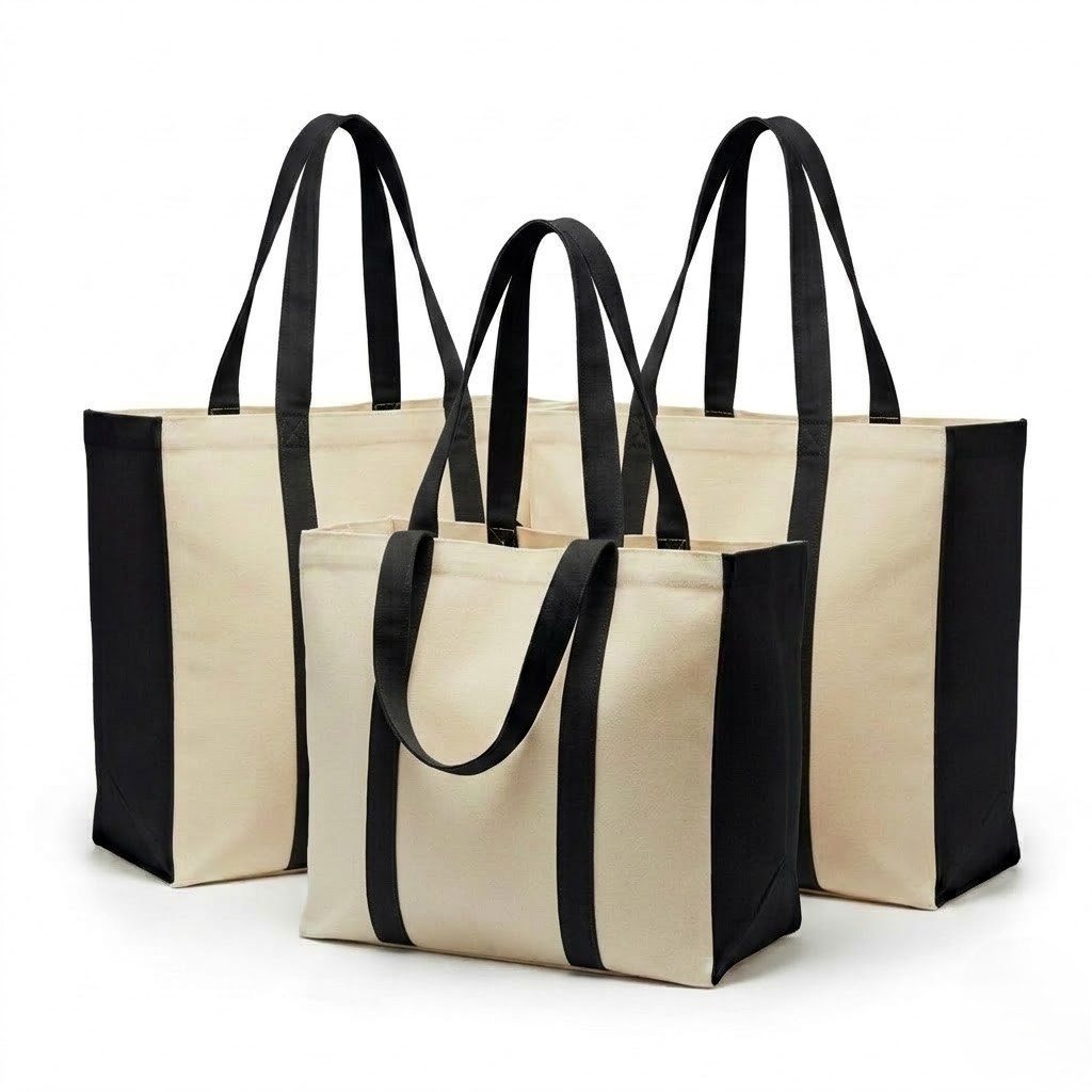 long handles canvas bags