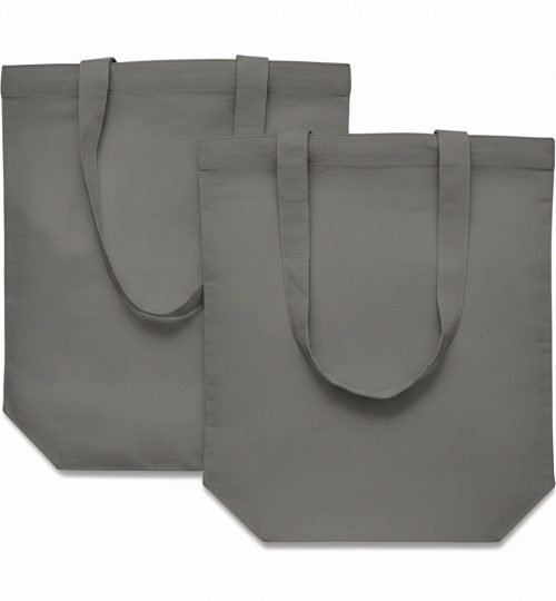 140gsm cotton tote bag with bottom gray color - cotton tote factory