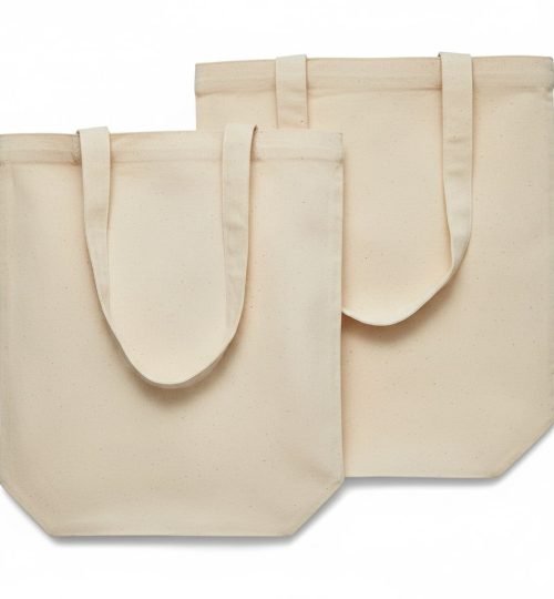 140gsm cotton tote bag with bottom natural color - cotton tote factory