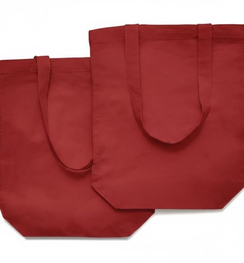 140gsm cotton tote bag with bottom reddish color - cotton tote factory