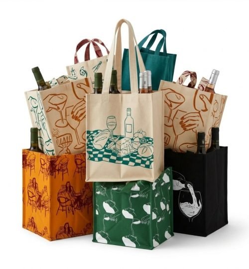 19 bunch of wine cotton tote bags - cotton tote factory