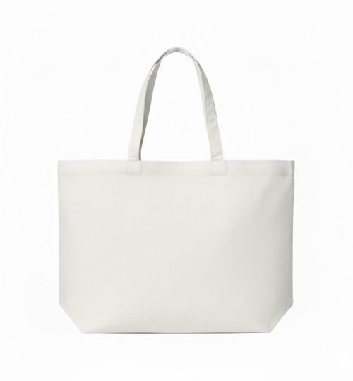 200 gsm cotton tote bag with bottom in White color - COTTON TOTE FACTORY