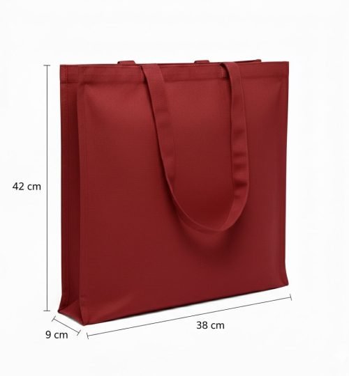 200gsm 3 side gazette canvas cotton bag 38-42cm - Cotton Tote Factory